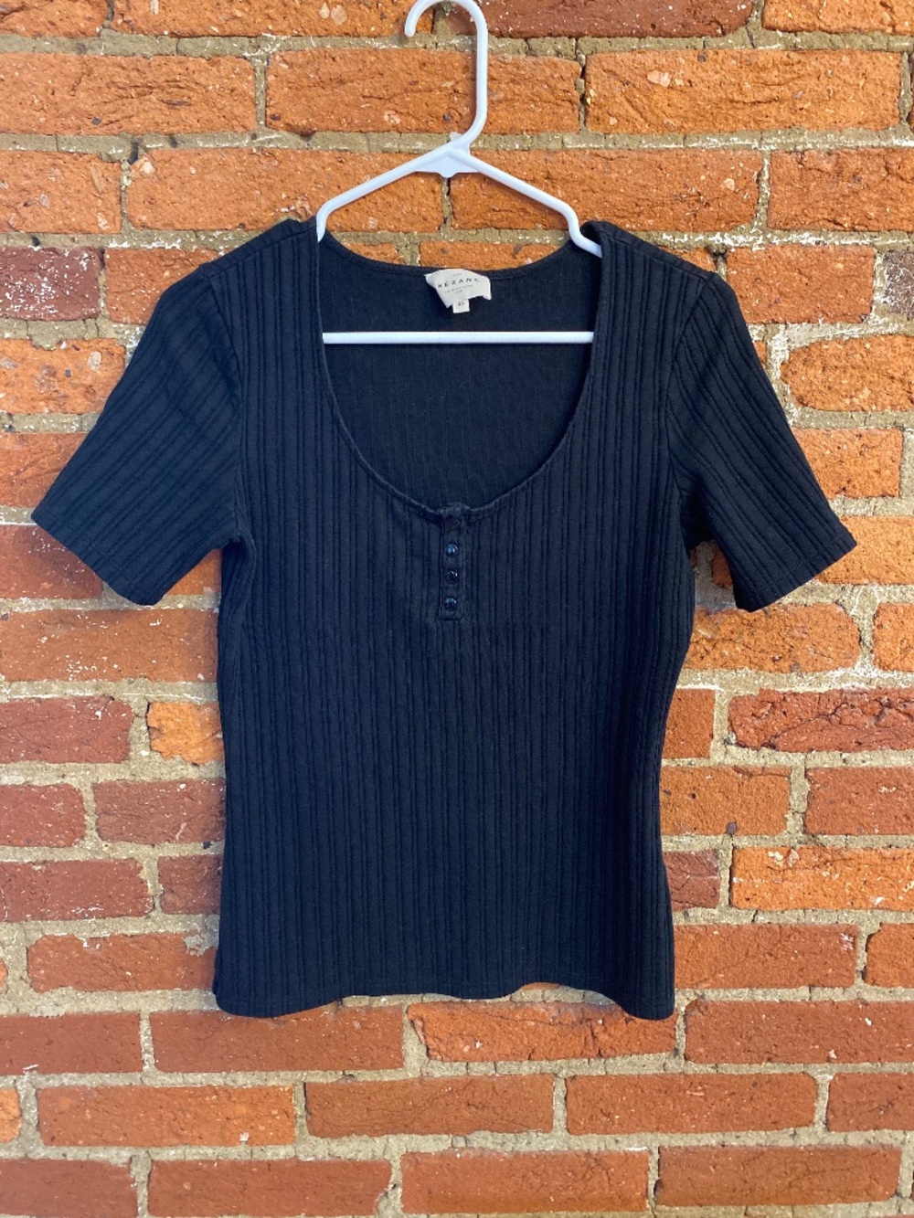 Sezane Malo T-shirt Noir. - Size XS